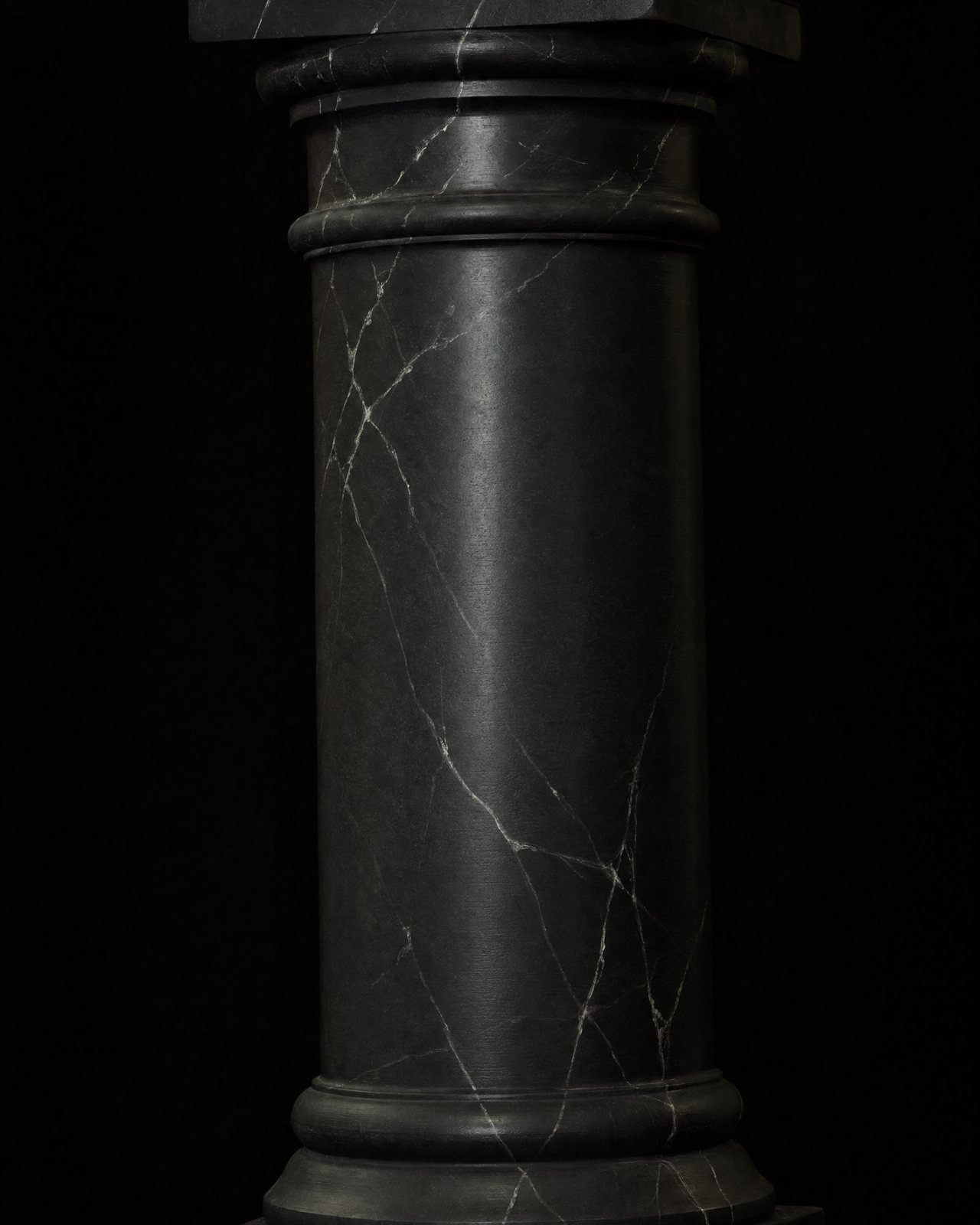 Black Marble Column